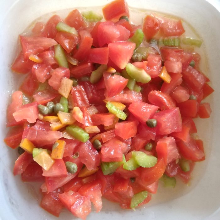 tomato salad with lemons